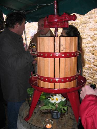 A wine press